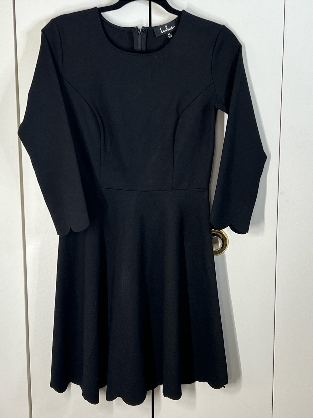 LULUS Women’s size M Black Flare Skirt Dress